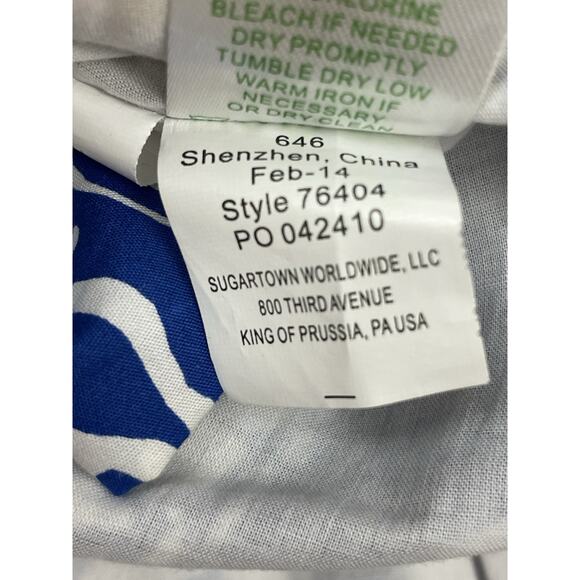 Lilly Pulitzer Augusta Shift Dress Size 6 Deep Sea Blue Quahog Chowdah Lace - Picture 12 of 16